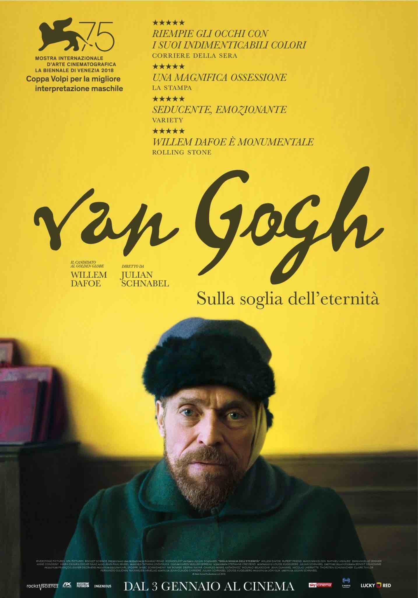 Van Gogh Sulla soglia dell'eternità recensione e trama del film con